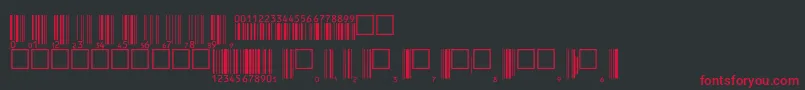 V200003 Font – Red Fonts on Black Background