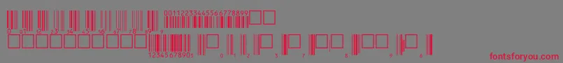 Шрифт V200003 – красные шрифты на сером фоне