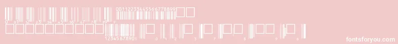 V200003 Font – White Fonts on Pink Background