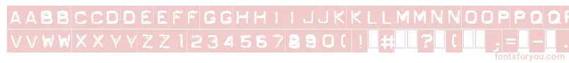 Czcionka GfOrdnerNormal – różowe czcionki