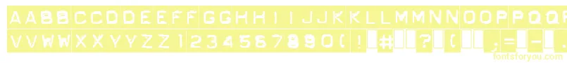 Police GfOrdnerNormal – polices jaunes sur fond blanc