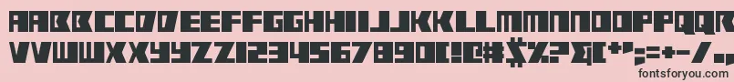 Шрифт RabbitFire – чёрные шрифты на розовом фоне