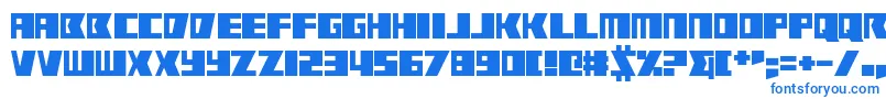 RabbitFire Font – Blue Fonts on White Background