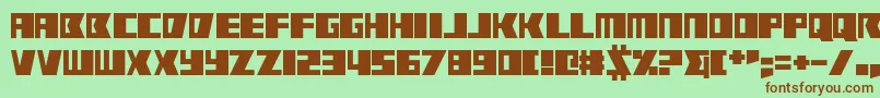 RabbitFire Font – Brown Fonts on Green Background