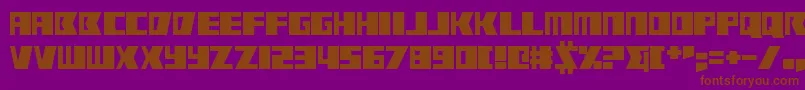 RabbitFire Font – Brown Fonts on Purple Background