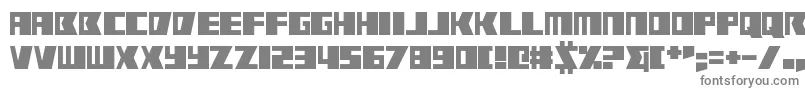 RabbitFire-fontti – harmaat kirjasimet valkoisella taustalla