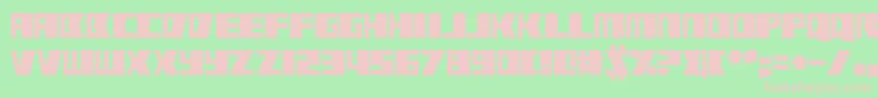 Шрифт RabbitFire – розовые шрифты на зелёном фоне