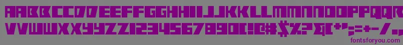 RabbitFire Font – Purple Fonts on Gray Background