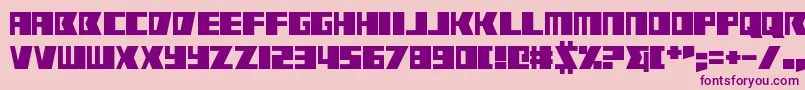 RabbitFire-fontti – violetit fontit vaaleanpunaisella taustalla