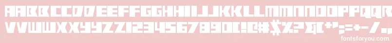 RabbitFire Font – White Fonts on Pink Background