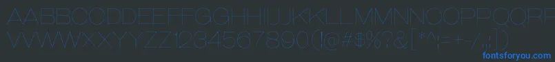 GalderglynnTitlingUl Font – Blue Fonts on Black Background