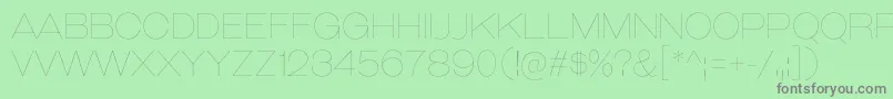 GalderglynnTitlingUl Font – Gray Fonts on Green Background