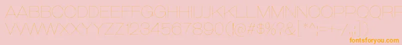 GalderglynnTitlingUl Font – Orange Fonts on Pink Background