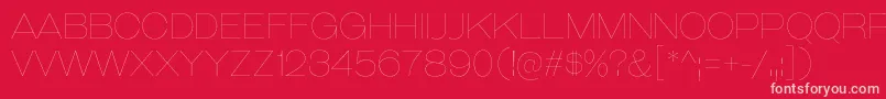 GalderglynnTitlingUl Font – Pink Fonts on Red Background