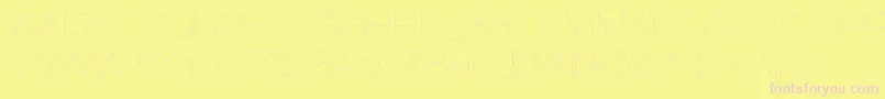 GalderglynnTitlingUl Font – Pink Fonts on Yellow Background