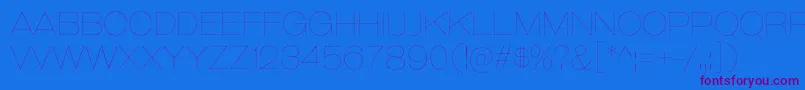 GalderglynnTitlingUl Font – Purple Fonts on Blue Background