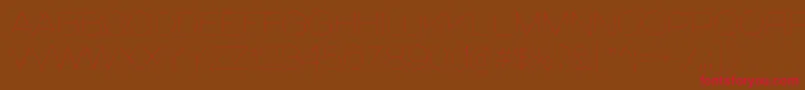 GalderglynnTitlingUl-Schriftart – Rote Schriften auf braunem Hintergrund