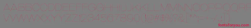 GalderglynnTitlingUl Font – Red Fonts on Gray Background