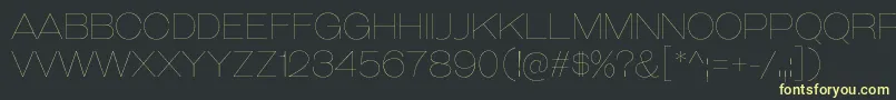 GalderglynnTitlingUl Font – Yellow Fonts on Black Background