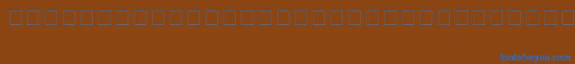 Шрифт PokemonSolidNormal – синие шрифты на коричневом фоне