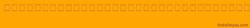 PokemonSolidNormal Font – Brown Fonts on Orange Background
