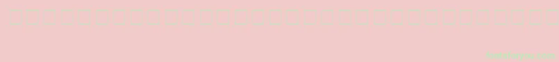 PokemonSolidNormal Font – Green Fonts on Pink Background