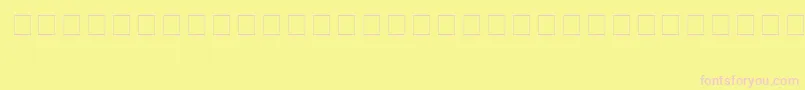 PokemonSolidNormal Font – Pink Fonts on Yellow Background