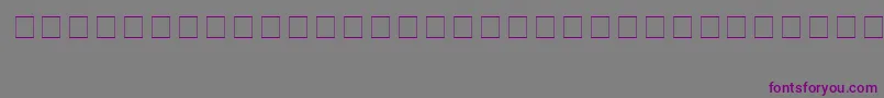 Шрифт PokemonSolidNormal – фиолетовые шрифты на сером фоне