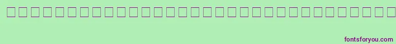 PokemonSolidNormal-fontti – violetit fontit vihreällä taustalla