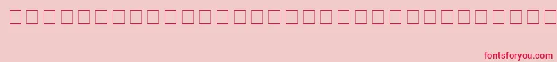PokemonSolidNormal Font – Red Fonts on Pink Background