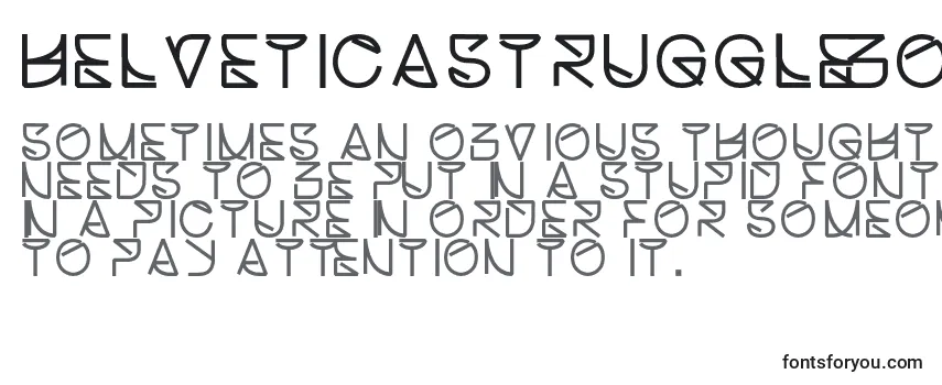 Helveticastrugglebold Font
