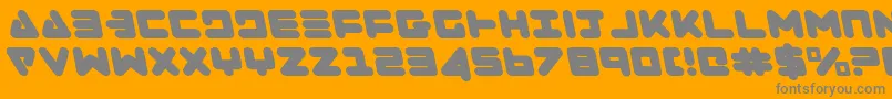 Zealotleft Font – Gray Fonts on Orange Background