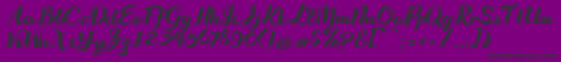 WakeUpBro Font – Black Fonts on Purple Background