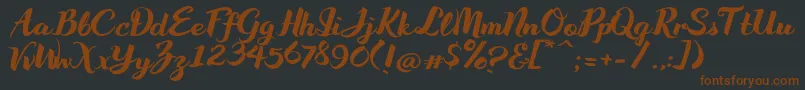 WakeUpBro Font – Brown Fonts on Black Background