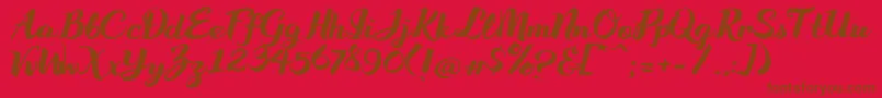 More about WakeUpBro Font WakeUpBro Font – Brown Fonts on Red Background