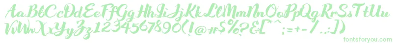 WakeUpBro Font – Green Fonts on White Background