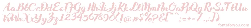 WakeUpBro Font – Pink Fonts on White Background