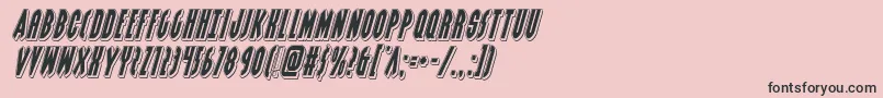 Grendelsmotherpunchital-Schriftart – Schwarze Schriften auf rosa Hintergrund