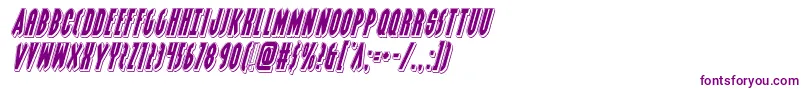 Grendelsmotherpunchital Font – Purple Fonts on White Background