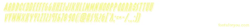 Grendelsmotherpunchital-Schriftart – Gelbe Schriften