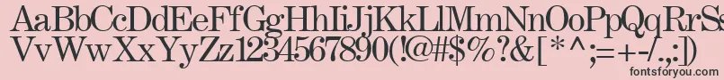 FastRegularTtstd Font – Black Fonts on Pink Background