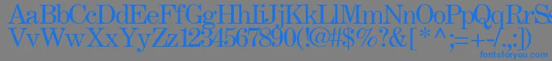 FastRegularTtstd Font – Blue Fonts on Gray Background