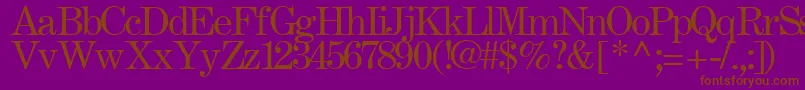 FastRegularTtstd Font – Brown Fonts on Purple Background