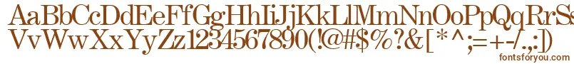 FastRegularTtstd Font – Brown Fonts on White Background