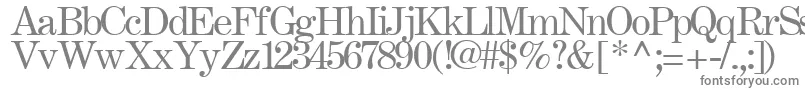 フォントFastRegularTtstd – 白い背景に灰色の文字