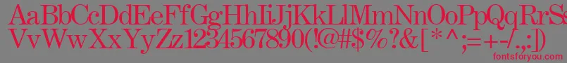 FastRegularTtstd Font – Red Fonts on Gray Background