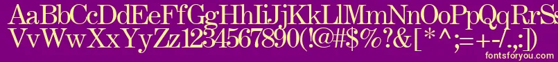 FastRegularTtstd Font – Yellow Fonts on Purple Background