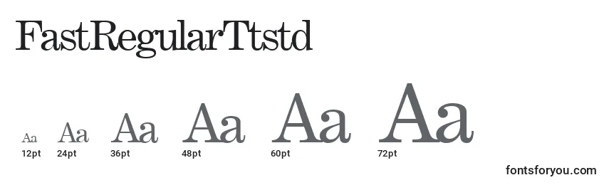 FastRegularTtstd Font Sizes