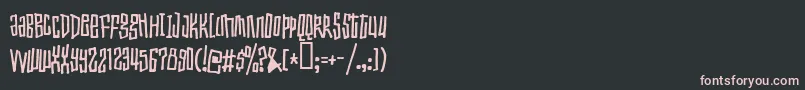Toxicwaist Font – Pink Fonts on Black Background