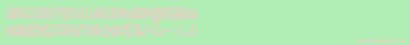 Toxicwaist Font – Pink Fonts on Green Background